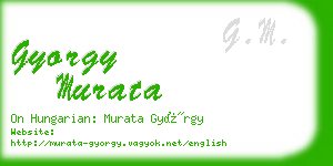 gyorgy murata business card